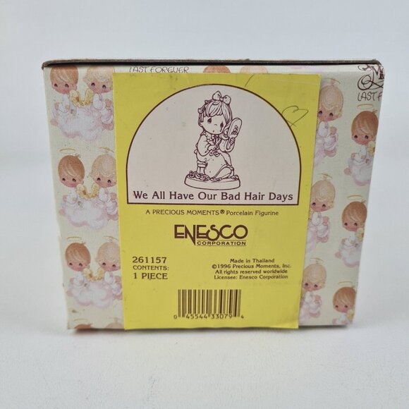 Precious Moments We All Have Our Bad Hair Days 261157 Porcelain Figure - Picture 7 of 7